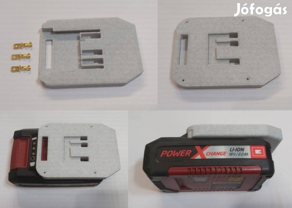Adapter építéshez, akkumulátorra való ellendarab, Einhell X Change
