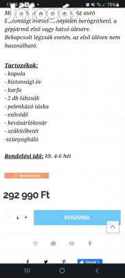 Adbor Ox-3D 3:1 multifunkciós babakocsi