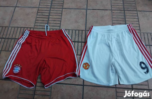 Adidas Bayern rövidnadrág Manchester United nadrág M L 2db