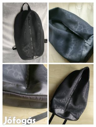 Adidas Neo designer - fekete, párduc mintás - laptop hátizsák