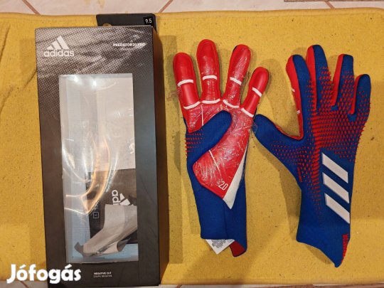 Adidas Predator Pro kapuskesztyű tüskés kék piros dobozzal (9.5)