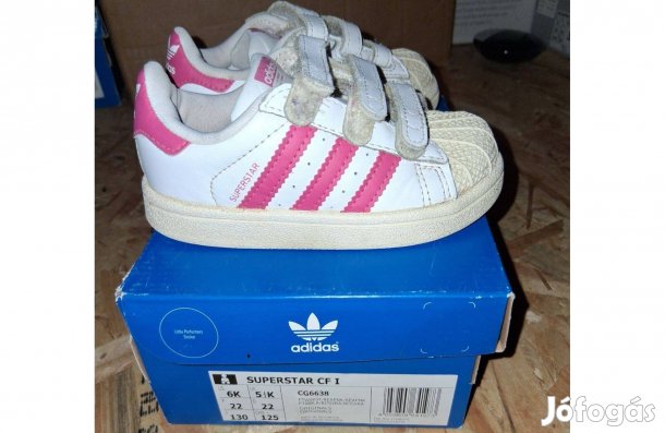 Adidas Superstar 22-es rózsaszín kislány cipő