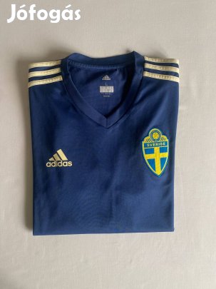 Adidas Sverige, Svédország 2017-18 edzőmez, L-es