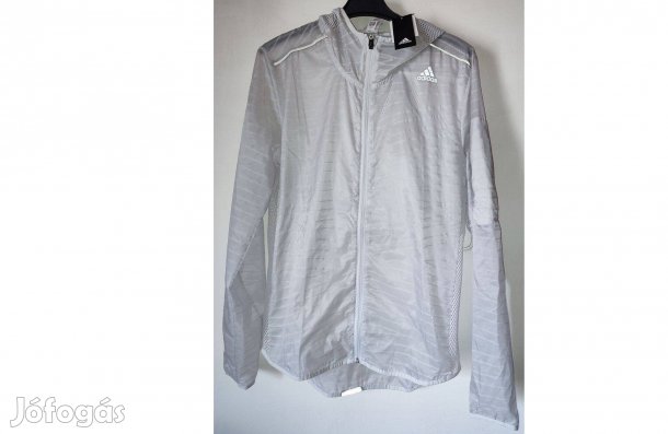 Adidas Tko eredeti fehér hálós kapucnis futó dzseki (M)