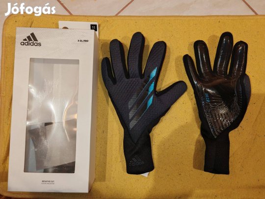 Adidas X GL Pro eredeti fekete kék kapuskesztyű dobozzal (11)