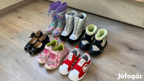 Adidas, Prada, Nike, Nike, Kangaroos cipő-csizma csomag 28-30 méret