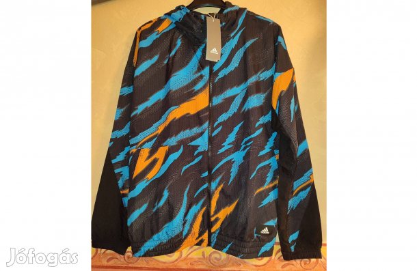 Adidas eredeti Férfi adidas Trvl AOP WB fekete sportdzseki (M)