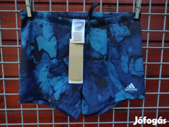 Adidas eredeti boxer kék mintás fürdőnadrág M (08.)
