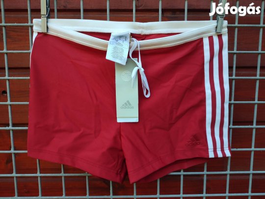 Adidas eredeti boxer piros fehér fürdőnadrág M (07.)