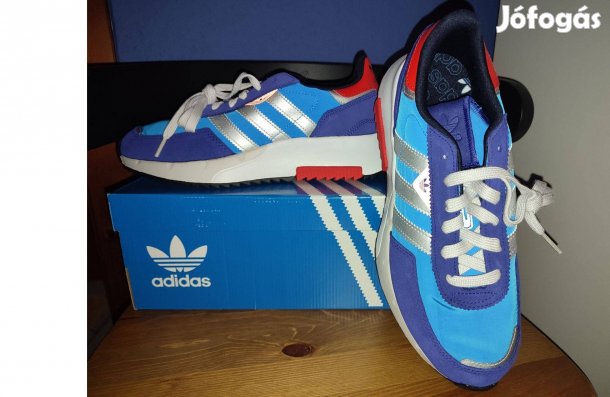 Adidas eredeti kék Retropy F2 cipő (új, dobozos) (44)