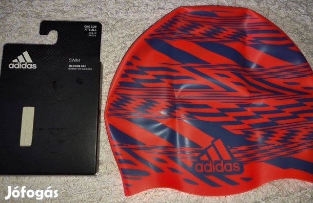 Adidas eredeti narancssárga kék szilikon úszósapka (Új)