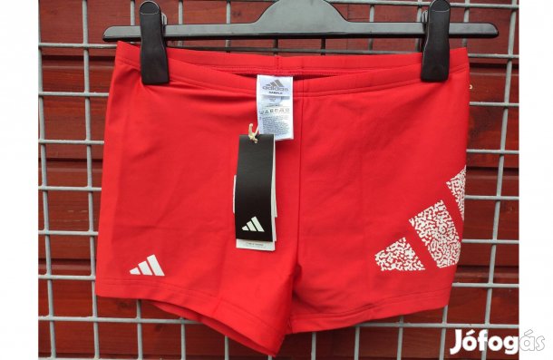Adidas eredeti piros fehér boxer fürdőnadrág M (14.)