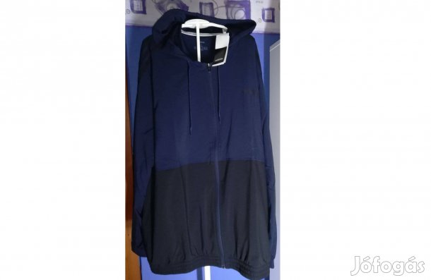 Adidas eredeti sötétkék - fekete kapucnis széldzseki (XL)