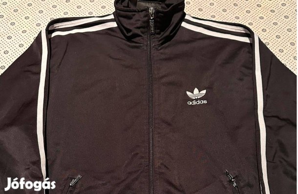 Adidas fekete cipzáras felső (M-es méretben)