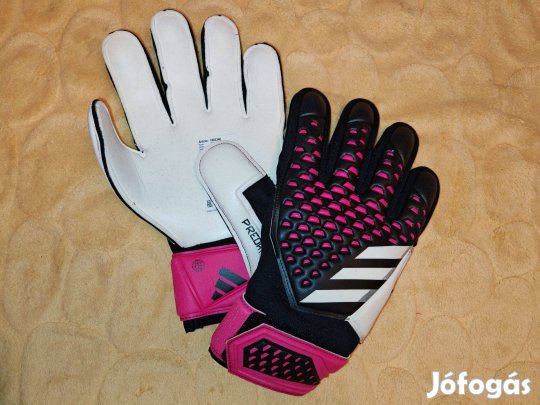 Adidas fekete lila Predator eredeti ujjmerevítős kapuskesztyű (10-es)