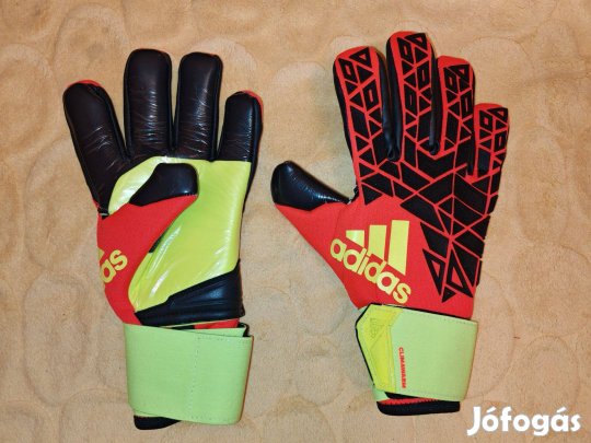 Adidas fekete piros neon Ace Trans Climawarm kapuskesztyű (8, 11, 11