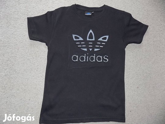 Adidas fekete póló 12 éves fiúra