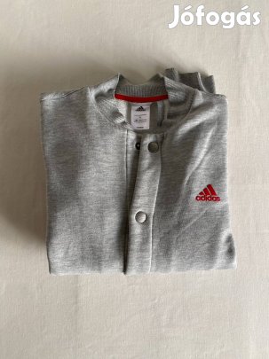 Adidas férfi gombos bomber pulóver, kardigán, L-es