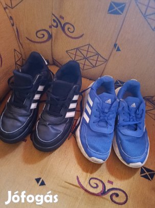 Adidas fiú sportcipő 2 db 37 és 35 ös