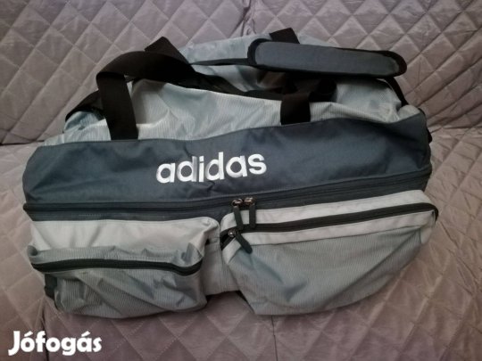 Adidas kétszintes szürke utazótáska,Bécsben vásárolt,új,áron alul!/70