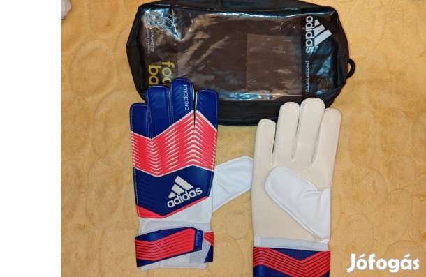 Adidas lila piros Predator Trainingkapuskesztyű táskával (9-es)