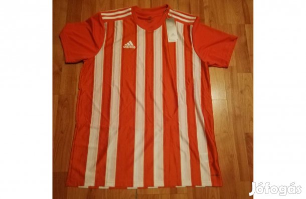 Adidas striped 21 narancs - fehér csíkos XL-es mez XL Új címkés!