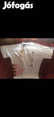 Adidas új Tokió olimpiai magyar válogatott pamut póló M-L