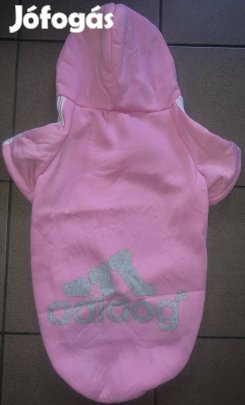 Adidog pink termós anyagú kapucnis szinte új kis testű kutya ruha 