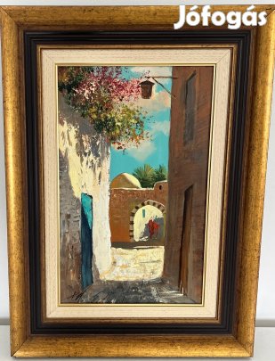 Adilov Kabul Sikátor I. 40x25cm olaj festmény
