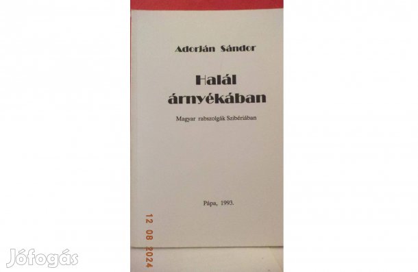 Adorján Sándor: Halál árnyékában