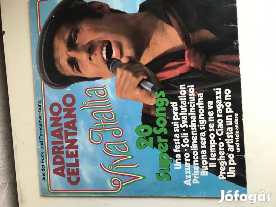 Adriano Celentano Viva Italia bakelit LP