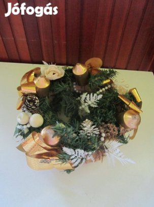 Adventi koszorú és kis asztaldísz egyben