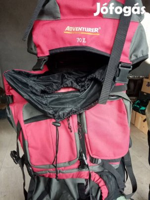 Adventurer sports 70 l-es hátizsák-fekete-piros