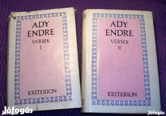 Ady összes : Versek I Versek II( 2 kötet 1 árán)