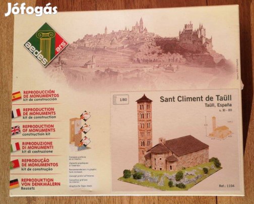 Aedes 01104 Ars Sant Climent de Taüll makett építőkészlet 1:80 templ