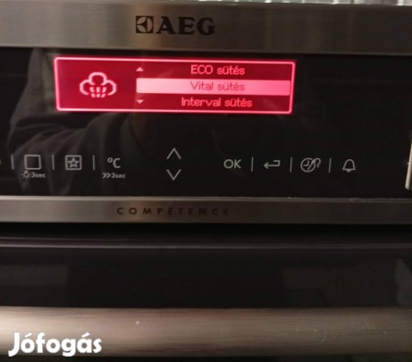 Aeg kompakt beépíthető sütő gőzsütő 6hónap garanciával