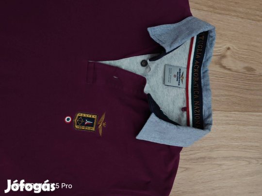 Aeroneutica Militare szép uj férfi pamut póló M