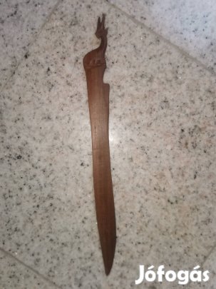 Afrikai , Kenyai, fa levélbontó, kézzel faragott, új