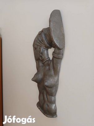 Afrikai fém retro női akt fali dísz olcsón eladó 