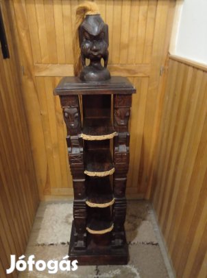 Afrikai kézzel faragott polc 