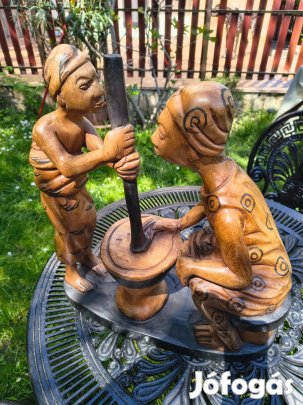 Afrikai népművészeti fa faragás, faszobor, faragott, faragvány