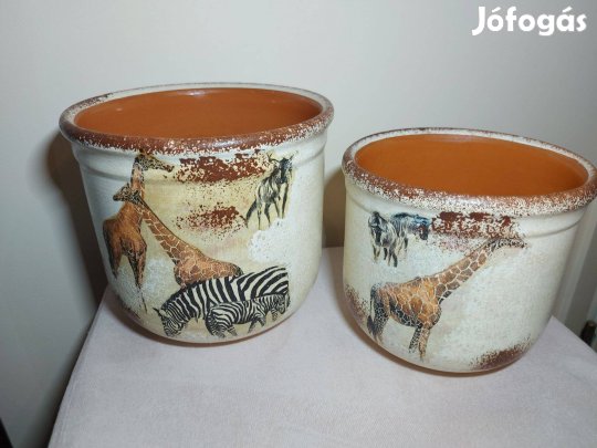 Afrikai stílusú kaspó szett