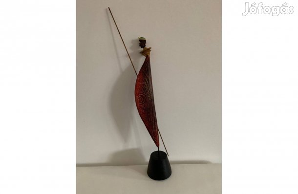 Afrikai törzsi szobor dekoráció dísztárgy