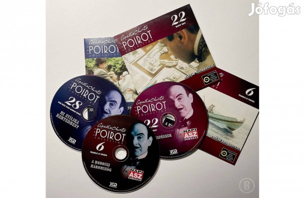 Agatha Christie: Poirot sorozat - 3 db VCD - - (Csak személyesen!)