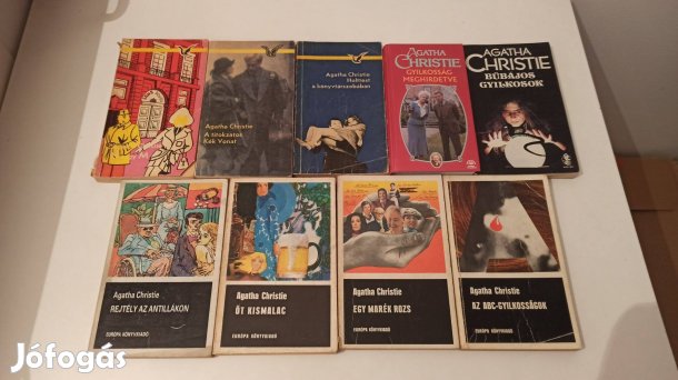 Agatha Christie könyvcsomag / 9 db könyv
