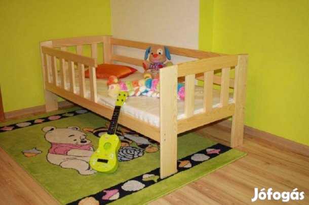 Agatka Új Gyerek Ágy Keret Leesés Gátlóval Borovi Fenyőfa Gyerekágy
