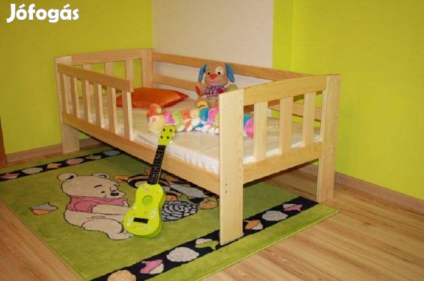 Agatka Új Gyerek Ágy Keret Leesés Gátlóval Borovi Fenyőfa Gyerekágy