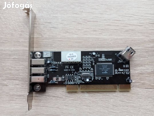 Agere FW323-05, 3+1 portos, PCI firewire kártya