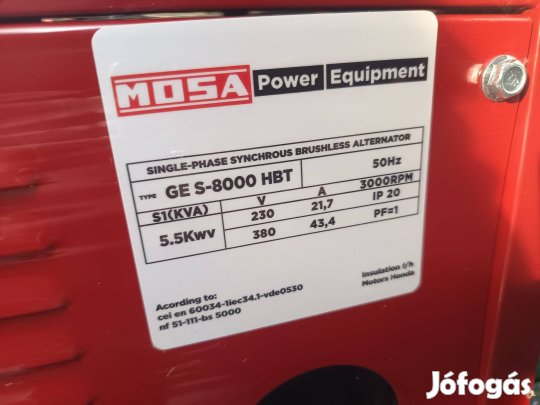 Aggregátor ujj Mosa-Premium.