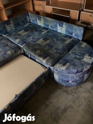 Ággyá alakítható,ágyneműtartós sarokkanapé